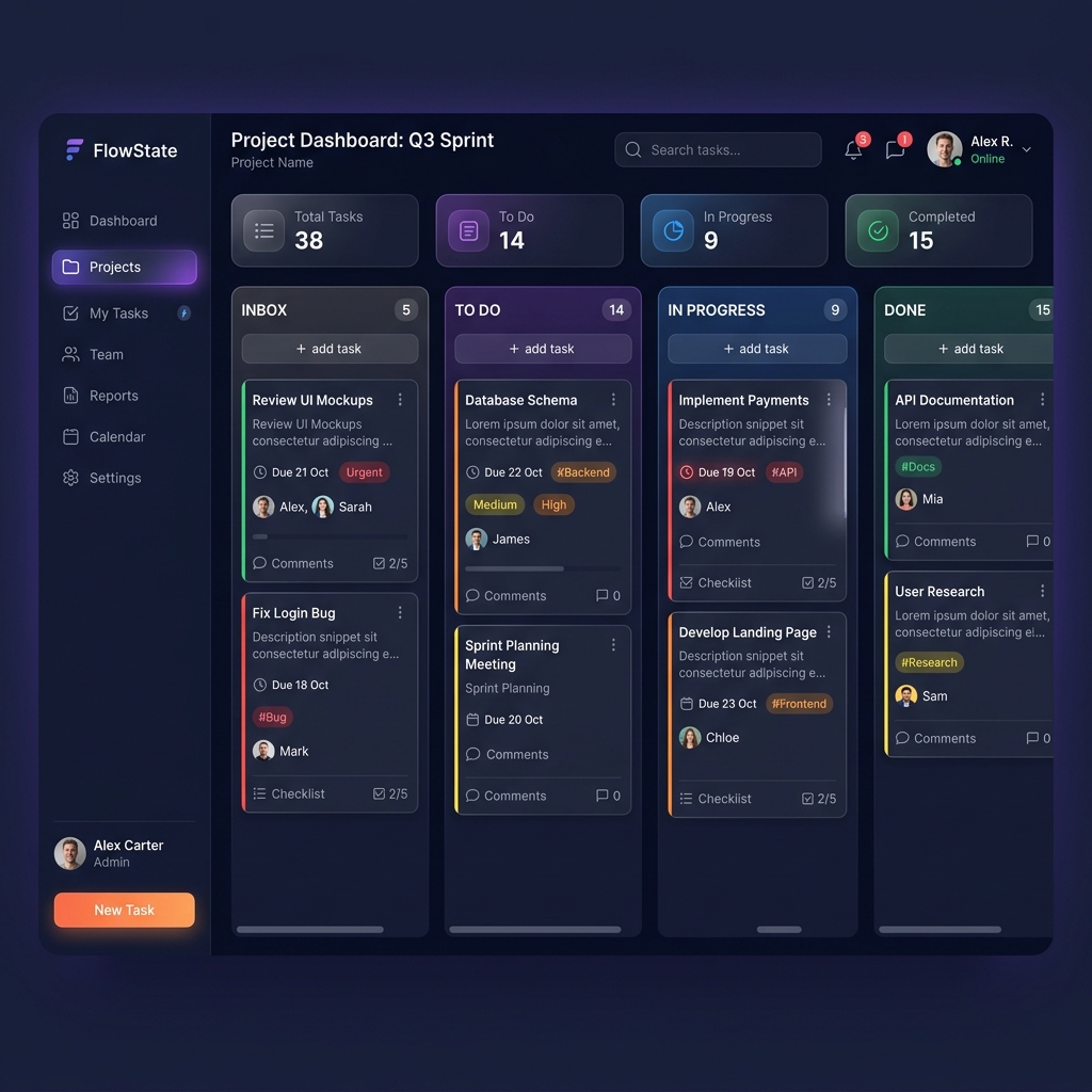 Dashboard iaTarefas